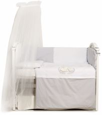 Постельный комплект 8 эл. Twins Dolce Rabbits 4062-D-010-019, grey